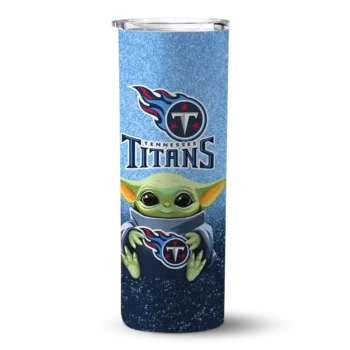 Titans Yoda Skinny Tumbler - Tennessee Smile Navy