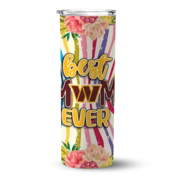 Washington Commanders Skinny Tumbler - Flower Cluster