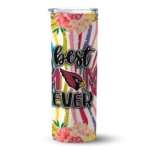 arizona cardinals flower cluster skinny tumbler best selling 1.webp