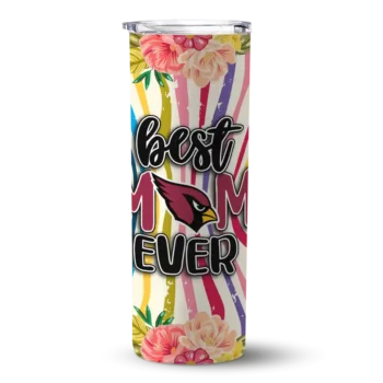 arizona cardinals flower cluster skinny tumbler best selling 1.webp