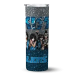 custom detroit lions kiss band silver skinny tumbler best selling.webp