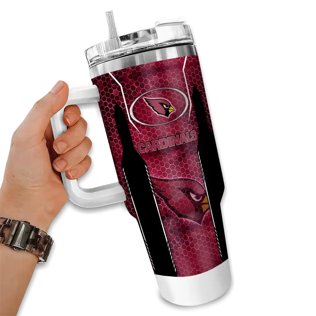 custom arizona cardinals hexagon armor red curved tumbler fashion forward.webp custom arizona cardinals hexagon armor red curved tumbler fashion forward.webp