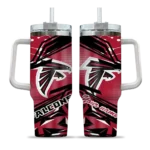 custom atlanta falcons abstract paths red curved tumbler best selling.webp