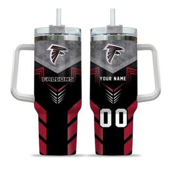 custom atlanta falcons arrow armor red black curved tumbler best selling.webp