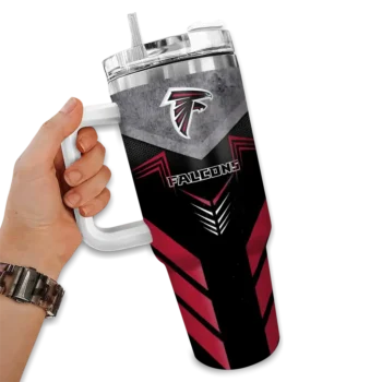 custom atlanta falcons arrow armor red black curved tumbler fashion forward.webp