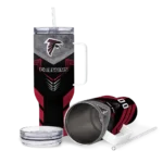 custom atlanta falcons arrow armor red black curved tumbler best selling.webp