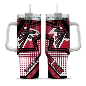 custom atlanta falcons arrow burst red curved tumbler best selling.webp