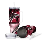 custom atlanta falcons arrow burst red curved tumbler best selling.webp