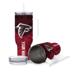 custom atlanta falcons chevron stripe red curved tumbler best selling.webp