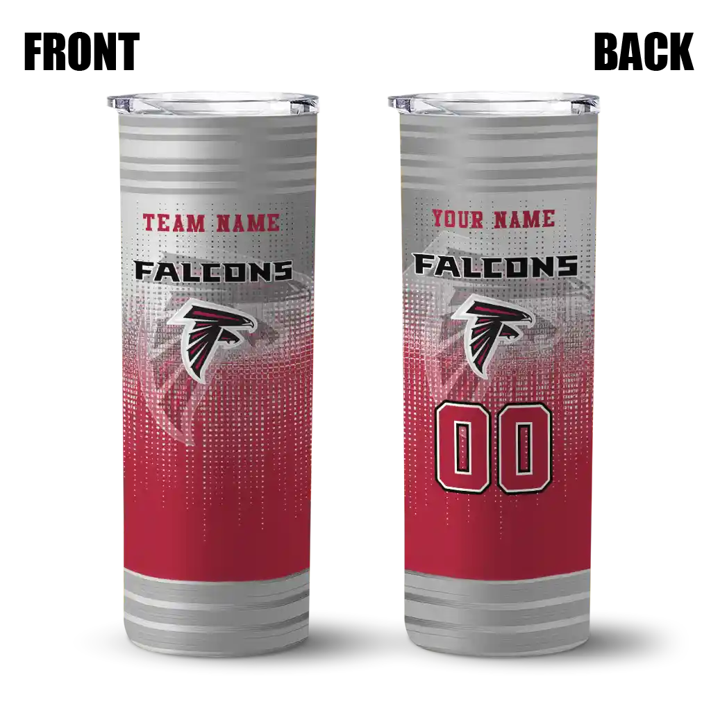 custom atlanta falcons swirl texture red skinny tumbler fashion forward.webp custom atlanta falcons swirl texture red skinny tumbler fashion forward.webp
