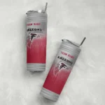 custom atlanta falcons swirl texture red skinny tumbler best selling.webp