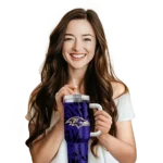 custom baltimore ravens burst swirl purple curved tumbler best selling.webp