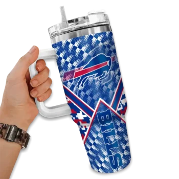 custom buffalo bills chevron angle blue curved tumbler fashion forward.webp