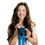 custom carolina panthers chevron stripe blue curved tumbler best selling.webp