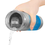 custom carolina panthers swirl texture blue skinny tumbler best selling.webp