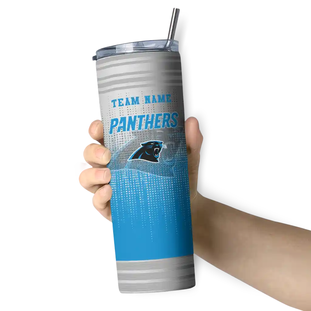 custom carolina panthers swirl texture blue skinny tumbler premium grade.webp custom carolina panthers swirl texture blue skinny tumbler premium grade.webp