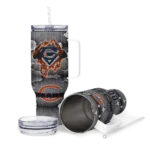 custom chicago bears superman shield blue gray curved tumbler best selling.webp