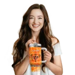 custom cincinnati bengals geometric prism orange curved tumbler best selling.webp
