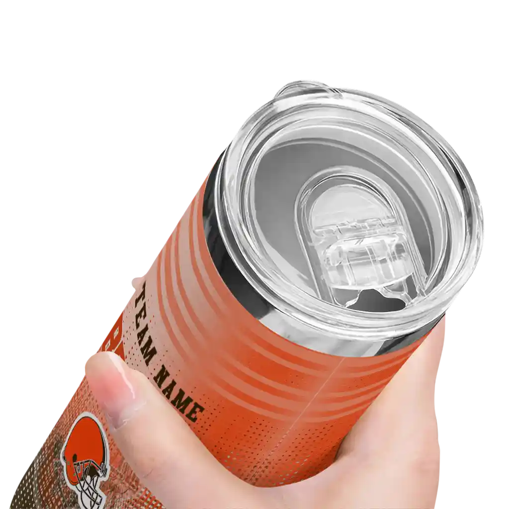 custom cleveland browns swirl texture brown skinny tumbler high quality.webp custom cleveland browns swirl texture brown skinny tumbler high quality.webp