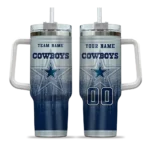 custom dallas cowboys gradient dots blue curved tumbler best selling.webp