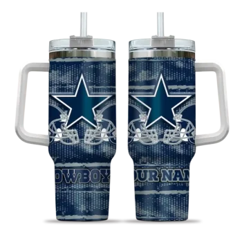 custom dallas cowboys honey streaks blue curved tumbler best selling.webp
