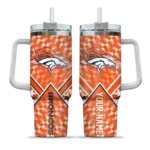custom denver broncos chevron angle orange curved tumbler best selling.webp