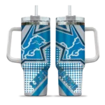 custom detroit lions arrow burst blue curved tumbler best selling.webp