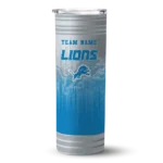 custom detroit lions swirl texture blue skinny tumbler best selling.webp