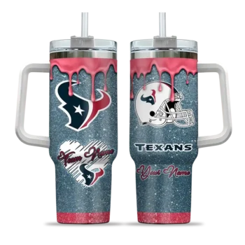 custom houston texans heart helmet motif blue curved tumbler best selling.webp