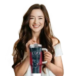 custom houston texans hexagon armor blue curved tumbler best selling.webp