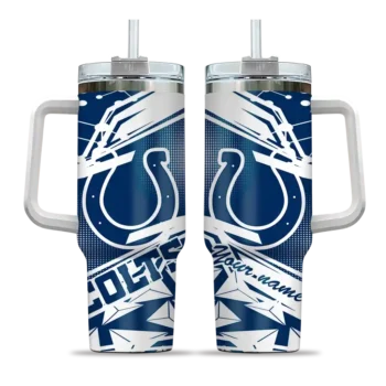 custom indianapolis colts abstract paths blue curved tumbler best selling.webp