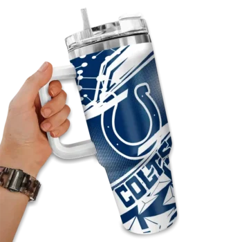 custom indianapolis colts abstract paths blue curved tumbler fashion forward.webp