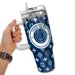 custom indianapolis colts bullseye drips blue curved tumbler best selling.webp