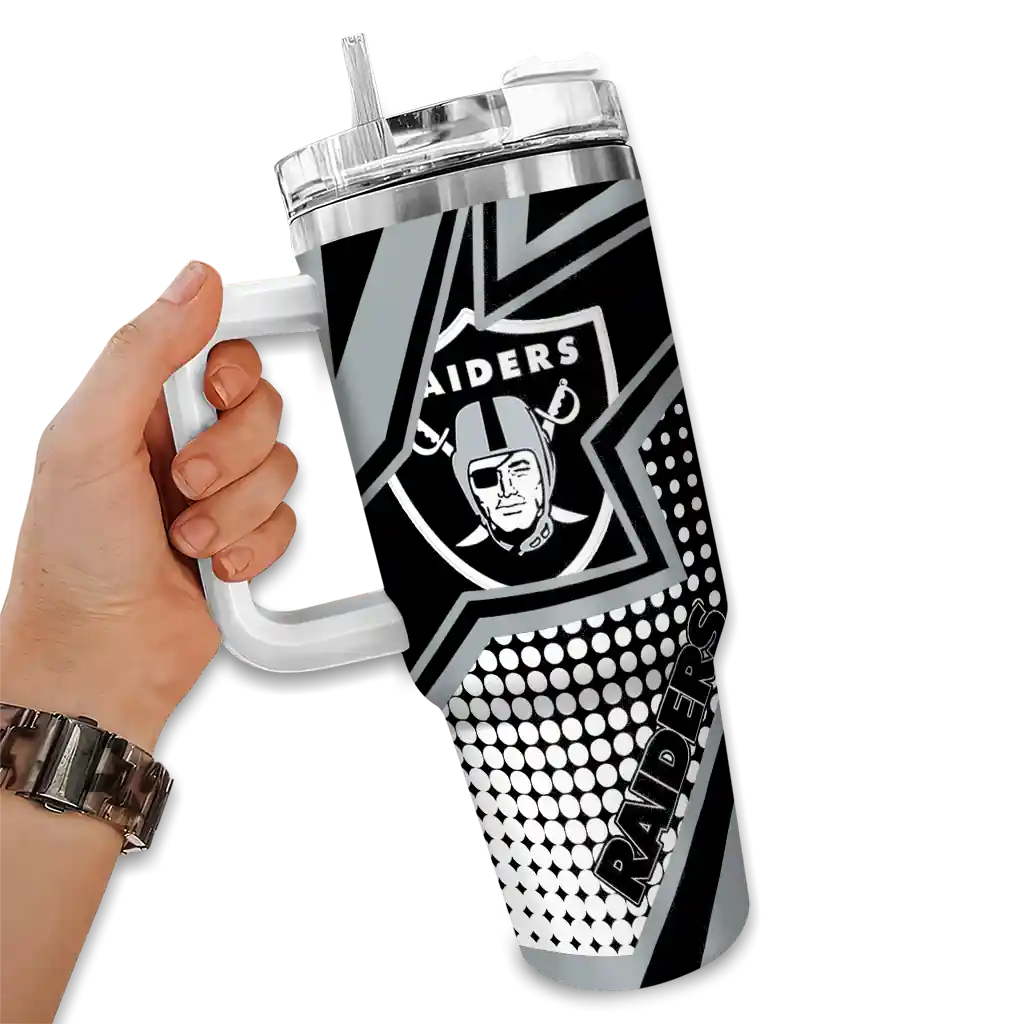 custom las vegas raiders arrow burst black curved tumbler fashion forward.webp custom las vegas raiders arrow burst black curved tumbler fashion forward.webp