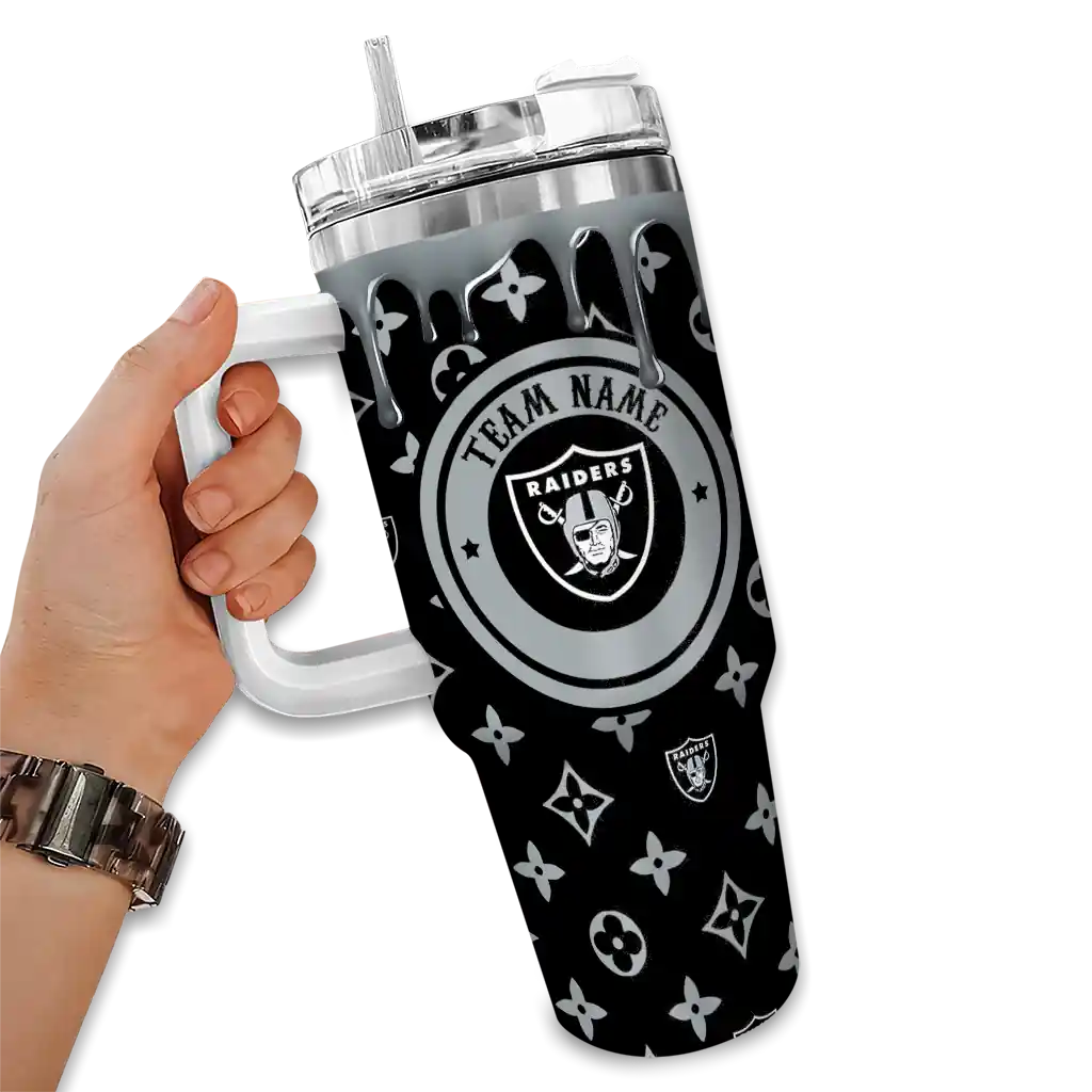 custom las vegas raiders bullseye drips black curved tumbler fashion forward.webp custom las vegas raiders bullseye drips black curved tumbler fashion forward.webp