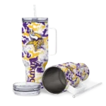 custom minnesota vikings camo mashup purple white curved tumbler best selling.webp