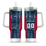 custom new england patriots hexagon armor blue curved tumbler best selling.webp