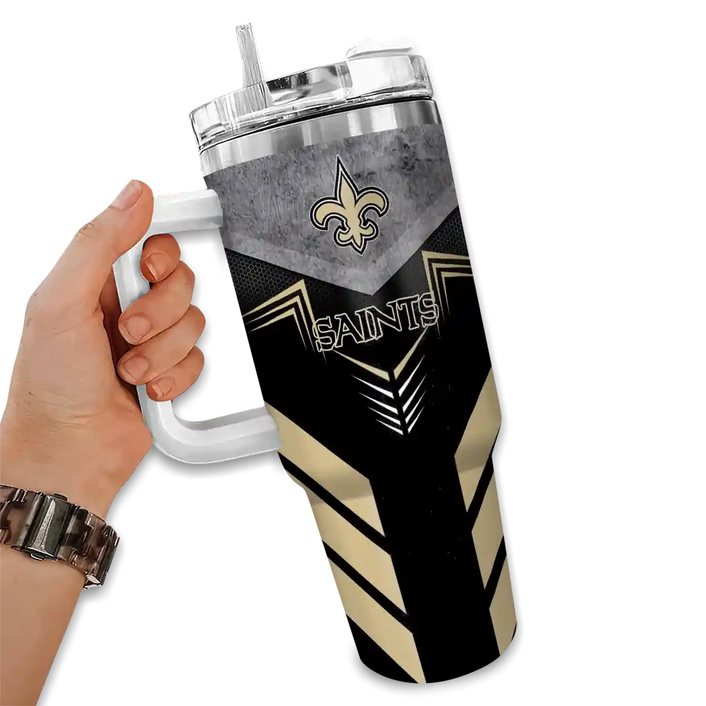 custom new orleans saints arrow armor gold black curved tumbler fashion forward.webp custom new orleans saints arrow armor gold black curved tumbler fashion forward.webp