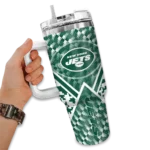custom new york jets chevron angle green curved tumbler best selling.webp