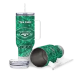 custom new york jets geometric prism green curved tumbler best selling.webp