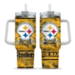 custom pittsburgh steelers honey streaks gold curved tumbler best selling.webp