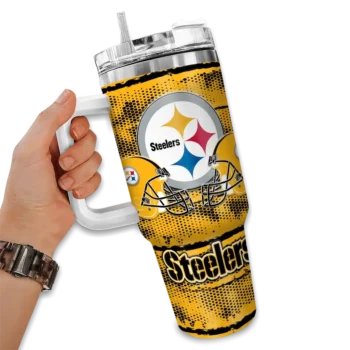 custom pittsburgh steelers honey streaks gold curved tumbler fashion forward.webp