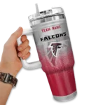customized atlanta falcons gradient dots red curved tumbler best selling.webp