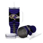 customized baltimore ravens chevron layers purple curved tumbler best selling.webp