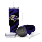customized baltimore ravens claw cut purple black curved tumbler best selling.webp