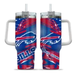 customized buffalo bills abstract paths blue curved tumbler best selling.webp
