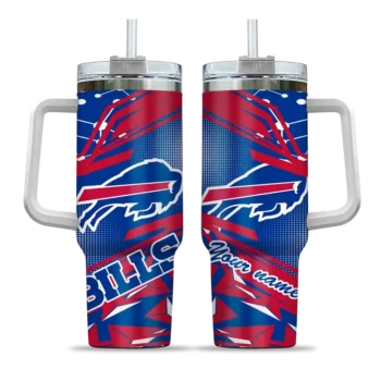 customized buffalo bills abstract paths blue curved tumbler best selling.webp