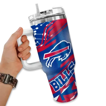 customized buffalo bills abstract paths blue curved tumbler fashion forward.webp