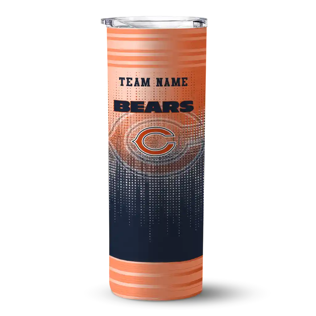 customized chicago bears swirl texture blue skinny tumbler best selling.webp customized chicago bears swirl texture blue skinny tumbler best selling.webp