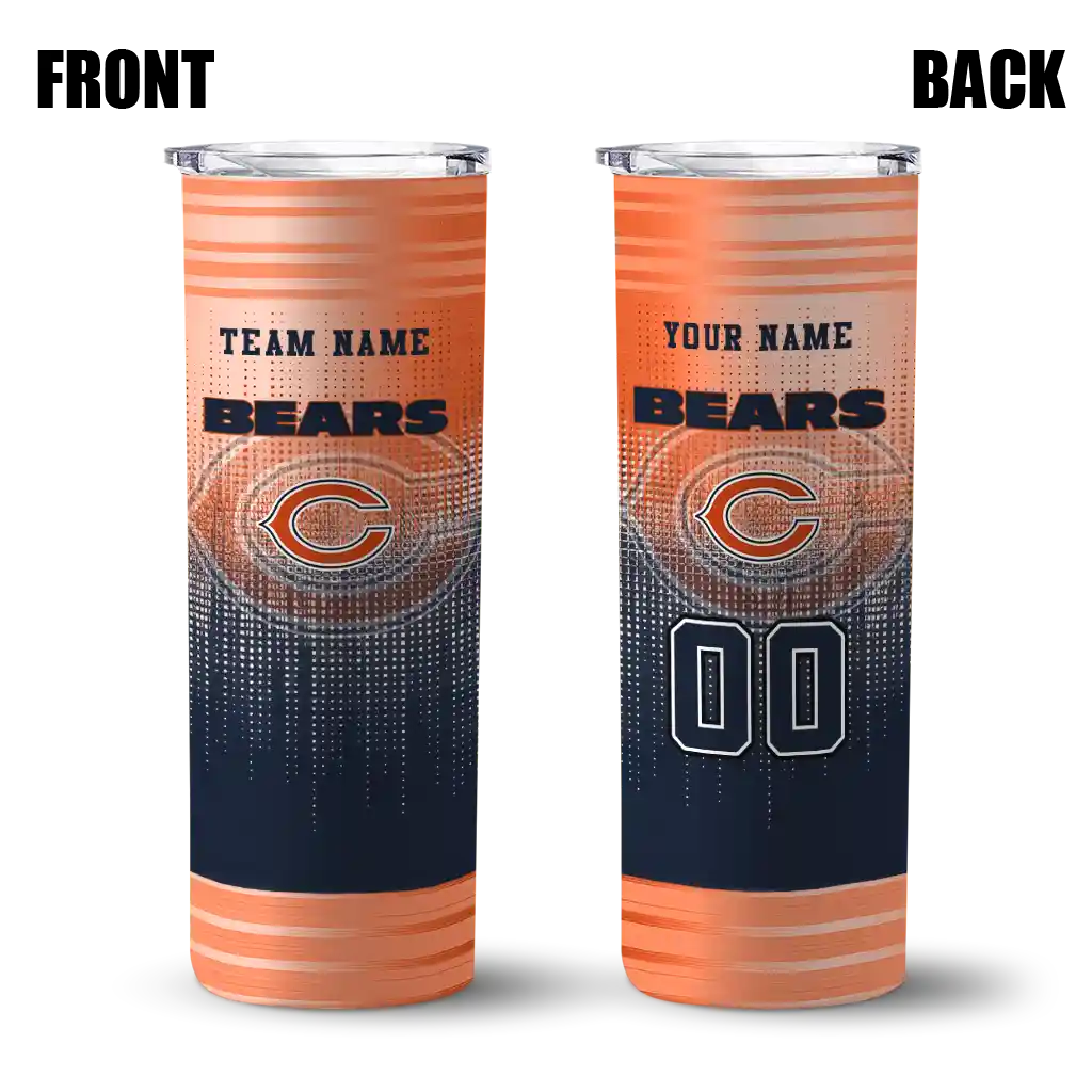 customized chicago bears swirl texture blue skinny tumbler fashion forward.webp customized chicago bears swirl texture blue skinny tumbler fashion forward.webp